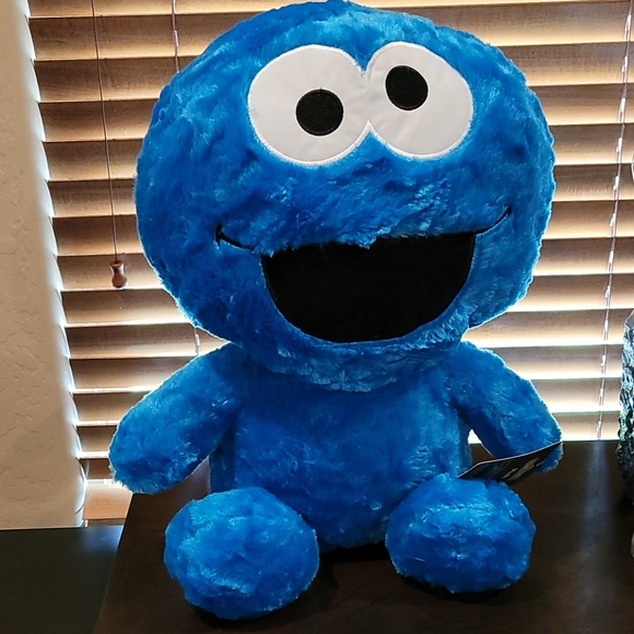 large stuffed cookie monster